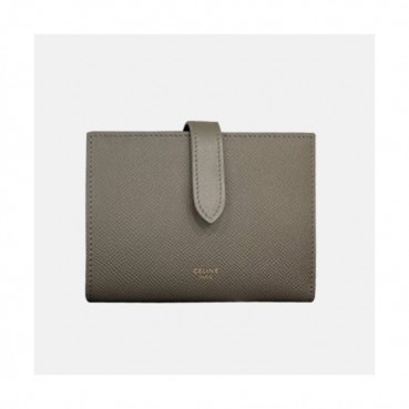 Celine 2019 Ladies Wallet,14cm - 셀린느 2019 여성용 레더 중지갑,CELW0010,14cm.그레이