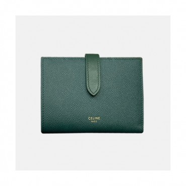 Celine 2019 Ladies Wallet,14cm - 셀린느 2019 여성용 레더 중지갑,CELW0008,14cm.그린
