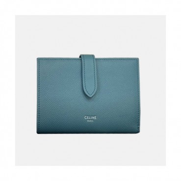 Celine 2019 Ladies Wallet,14cm - 셀린느 2019 여성용 레더 중지갑,CELW0004,14cm.블루