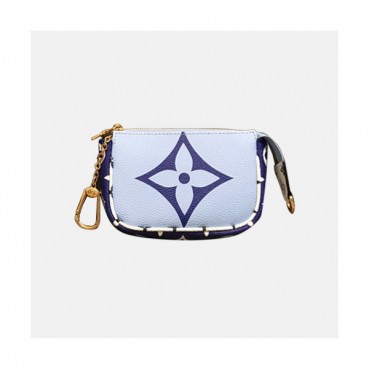 Louis Vuitton 2019 Pochette Monogram PVC Womens Coin Purse,M67579,12cm  - 루이비통 2019 포쉐트 모노그램 PVC 여성용 코인 퍼스 LOUW0160,12cm,블루
