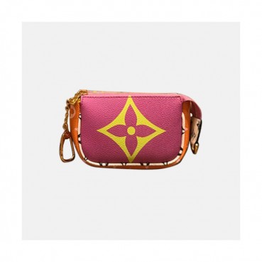Louis Vuitton 2019 Pochette Monogram PVC Womens Coin Purse,M67579,12cm  - 루이비통 2019 포쉐트 모노그램 PVC 여성용 코인 퍼스 LOUW0158,12cm,핑크