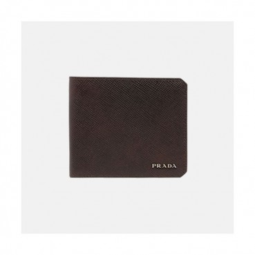 Prada 2019 Mens Saffiano Leather Wallet 2MO513 -프라다 남성 사피아노 레더 반지갑 PRAW0082, 11CM,브라운