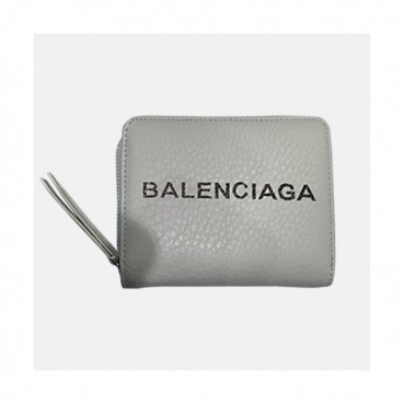Balenciaga 2019 Leather Wallet.11.5cm - 발렌시아가 2019 레더 남여공용 월릿 BGW0018.11.5cm,화이트
