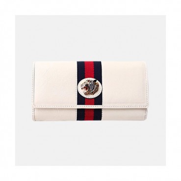 Gucci 2019 Rajah Tiger Head Wallet 573789 - 구찌 2019 라자 타이거 헤드 남여공용 장지갑  GUW0029.Size(19CM).화이트