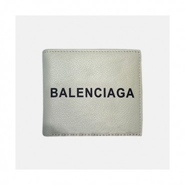Balenciaga 2019 Leather Wallet.11cm - 발렌시아가 2019 레더 남여공용 월릿 BGW0012.11cm,화이트