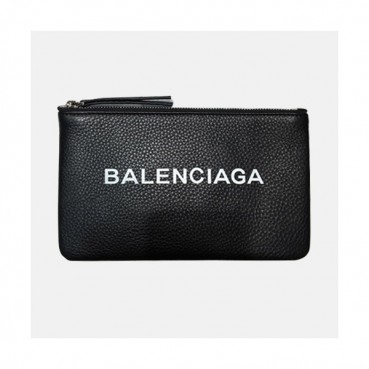Balenciaga 2019 Leather Coin Purse,19cm - 발렌시아가 2019 레더 남여공용 코인 퍼스 BGW0006,19CM.블랙
