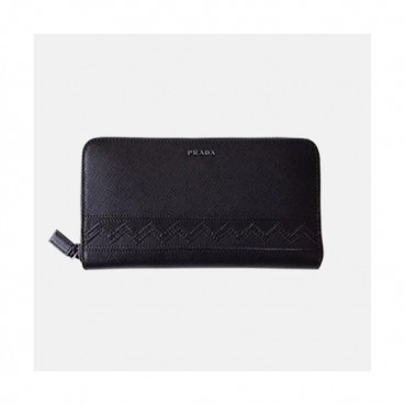 Prada 2019 Mens Saffiano Leather Zip Wallet 2ML317 - 프라다 남성 사피아노 레더 지퍼 장지갑 PRAW0076,20CM, 블랙