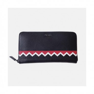Prada 2019 Mens Saffiano Leather Zip Wallet 2ML317 - 프라다 남성 사피아노 레더 지퍼 장지갑 PRAW0075,20CM, 블랙