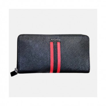 Prada 2019 Mens Saffiano Leather Zip Wallet 2ML317 - 프라다 남성 사피아노 레더 지퍼 장지갑 PRAW0069,20CM, 블랙