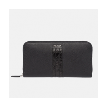 Prada 2019 Mens Saffiano Leather Zip Wallet 2ML317 - 프라다 남성 사피아노 레더 지퍼 장지갑 PRAW0059,20CM, 블랙