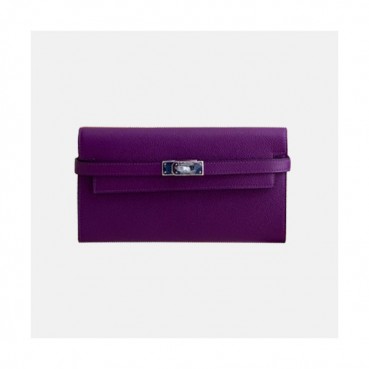 Hermes 2019 Kelly Womens  Epsom Leather Wallet - 에르메스 2019 켈리 여성용 엡송 레더 장지갑 HERW0014,퍼플