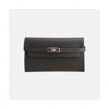 Hermes 2019 Kelly Womens  Epsom Leather Wallet - 에르메스 2019 켈리 여성용 엡송 레더 장지갑 HERW0013,다크그레이