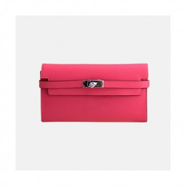 Hermes 2019 Kelly Womens  Epsom Leather Wallet - 에르메스 2019 켈리 여성용 엡송 레더 장지갑 HERW0012,핑크