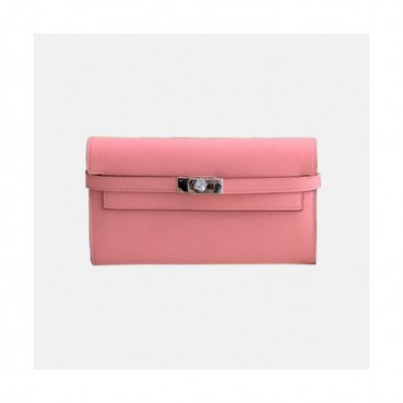 Hermes 2019 Kelly Womens  Epsom Leather Wallet - 에르메스 2019 켈리 여성용 엡송 레더 장지갑 HERW0011,연핑크