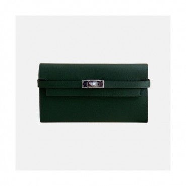 Hermes 2019 Kelly Womens  Epsom Leather Wallet - 에르메스 2019 켈리 여성용 엡송 레더 장지갑 HERW0008,다크그린