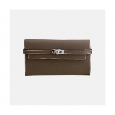 Hermes 2019 Kelly Womens  Epsom Leather Wallet - 에르메스 2019 켈리 여성용 엡송 레더 장지갑 HERW0001,그레이