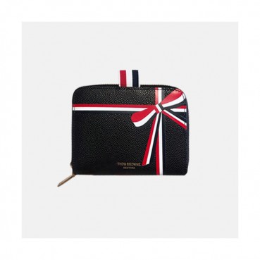 Thom Browne 2019 Leather Coin Wallet,12cm - 톰브라운 2019 레더 남여공용 코인 반지갑 TBW0002,12cm,블랙