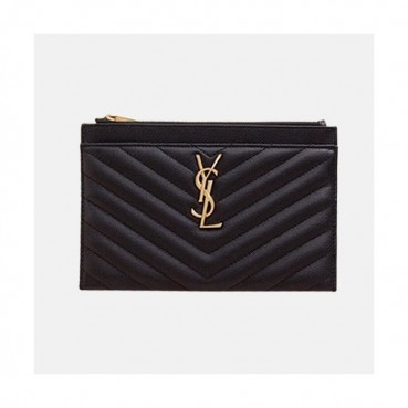 Saint Laurent 2019 Ladies  Matlase Monogram Mini Pouch 504922 - 입생로랑 마틀라세 모노그램 미니클러치 SLW0005.블랙