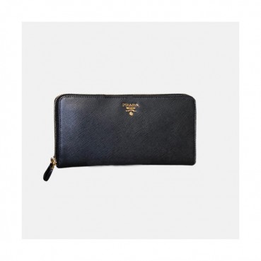 Prada 2019 Saffiano Zip Round Wallet 2ML506 - 프라다 사피아노 여성용 지퍼 라운드 장지갑 PRAW0018.20CM.블랙