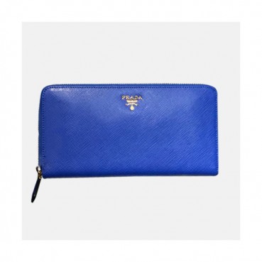 Prada 2019 Saffiano Zip Round Wallet 2ML506 - 프라다 사피아노 여성용 지퍼 라운드 장지갑 PRAW0015.20CM.블루