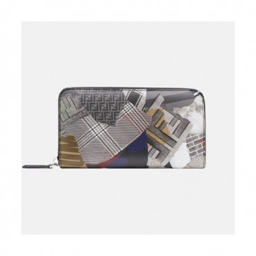 Fendi 2019 Leather Zip Round Wallet - 펜디 남여공용 레더 지퍼 라운드 장지갑 FENW0080.Size(19cm).멀티