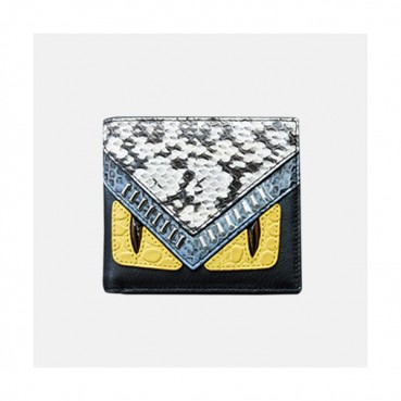 Fendi 2019 Leather Wallet - 펜디 남여공용 레더 반지갑 FENW0066.Size(11.5cm).블랙