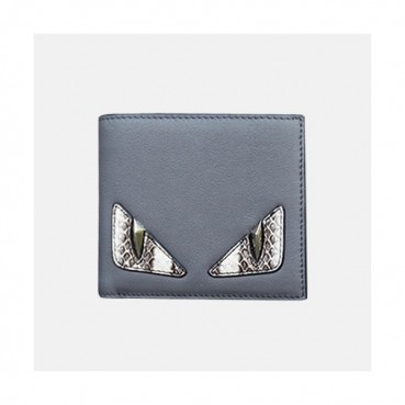 Fendi 2019 Leather Wallet - 펜디 남여공용 레더 반지갑 FENW0046.Size(11.5cm).그레이