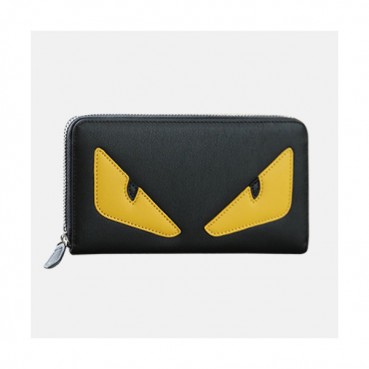 Fendi 2019 Leather Zip Round Wallet - 펜디 남여공용 레더 지퍼 라운드 장지갑 FENW0031.Size(19cm).블랙