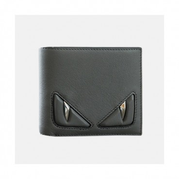 Fendi 2019 Leather Wallet - 펜디 남여공용 레더 반지갑 FENW0016.Size(11.5cm).그레이