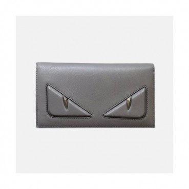 Fendi 2019 Leather Wallet - 펜디 남여공용 레더 장지갑 FENW0014.Size(18.5cm).그레이
