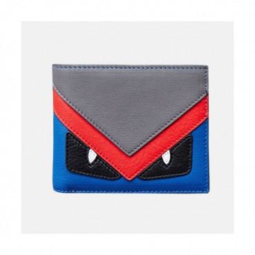 Fendi 2019 Leather Wallet - 펜디 남여공용 레더 반지갑 FENW0006.Size(11.5cm).블루
