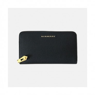 Burberry 2019 Leather Milton Zip Round Wallet - 버버리 여성용 레더 밀턴 지퍼 라운드 장지갑 BURW0073.Size(19.5CM).블랙