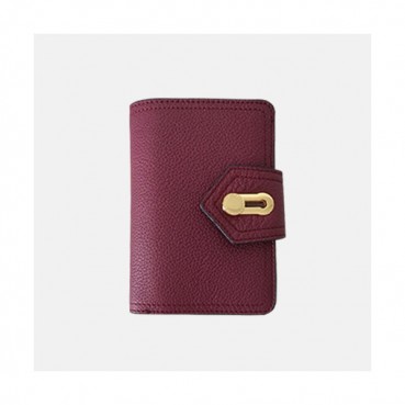 Burberry 2019 Leather Milton Wallet - 버버리 여성용 레더 밀턴 중지갑 BURW0065.Size(16CM).와인