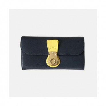 Burberry 2019 Trench Leather Wallet - 버버리 여성용 트렌치 레더 장지갑 BURW0062.Size(19CM).네이비