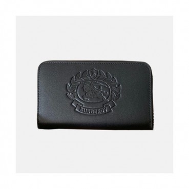 Burberry 2019 Leather Zip Round Wallet - 버버리 남여공용 레더 지퍼 라운드 장지갑 BURW0039.Size(19CM).블랙
