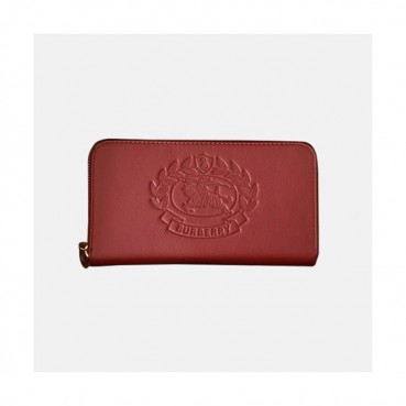 Burberry 2019 Leather Zip Round Wallet - 버버리 남여공용 레더 지퍼 라운드 장지갑 BURW0036.Size(19CM).레드