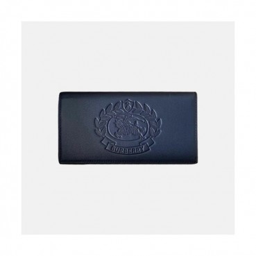 Burberry 2019 Leather Wallet - 버버리 남여공용 레더 장지갑 BURW0030.Size(19CM).네이비