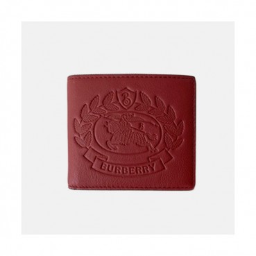 Burberry 2019 Leather Wallet - 버버리 남여공용 레더 반지갑 BURW0026.레드