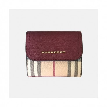 Burberry 2019 Leather Wallet - 버버리 레더 반지갑 BURW0020.Size(11CM).와인