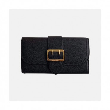 Burberry 2019 Buckle Leather Wallet - 버버리 버클 레더 장지갑 BURW0018.Size(19CM).블랙