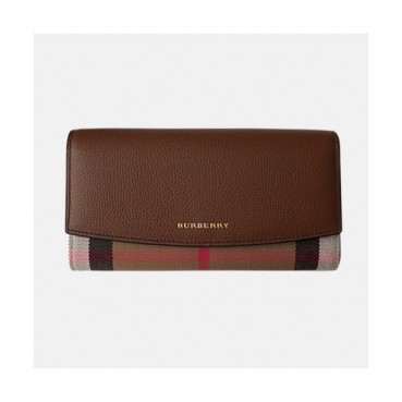 Burberry 2019 Banner Leather Wallet - 버버리 배너 레더 장지갑 BURW0012.Size(19CM).브라운