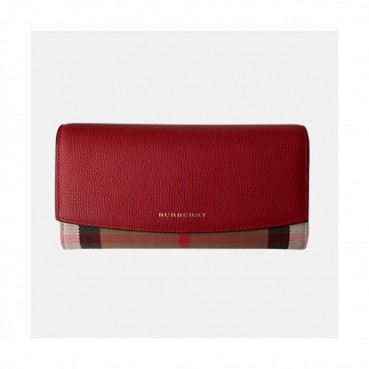Burberry 2019 Banner Leather Wallet - 버버리 배너 레더 장지갑 BURW0010.Size(19CM).레드