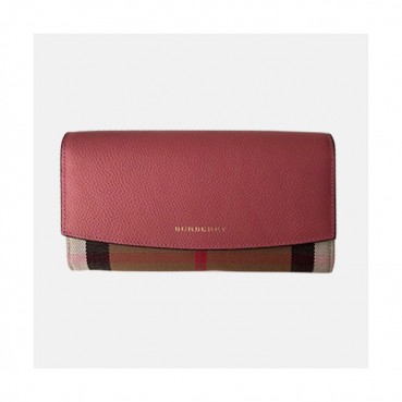 Burberry 2019 Banner Leather Wallet - 버버리 배너 레더 장지갑 BURW0008.Size(19CM).핑크