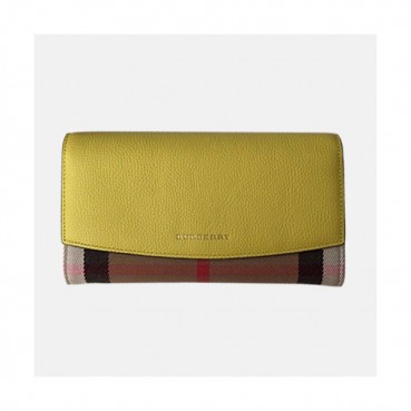 Burberry 2019 Banner Leather Wallet - 버버리 배너 레더 장지갑 BURW0006.Size(19CM).옐로우