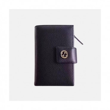 Gucci 2019 Leather Wallet  337023 - 구찌 여성용 레더 중지갑  GUW0016.Size(14cm).블랙