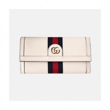 Gucci 2019 Ophidia Flap Wallet  523153 - 구찌 오피디아 플랩 장지갑  GUW0014.Size(19cm).화이트