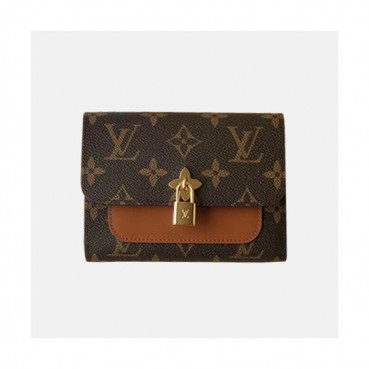 Louis Vuitton 2019 Ladies Monogram Flower Compact Wallet M62578 - 루이비통 모노그램 플라워 컴팩트 월릿  LOUW0131.Size(16CM).브라운