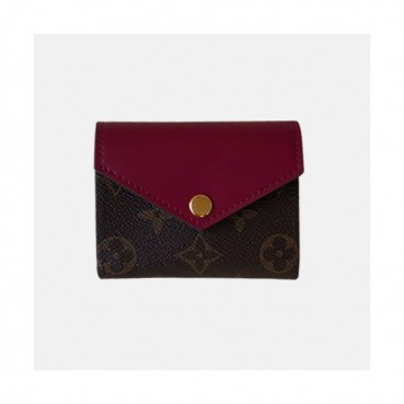 Louis Vuitton 2019 Ladies Zoe Wallet M62932 - 루이비통 여성용 조에 월릿 반지갑 LOUW0128.Size(9.5cm).와인+브라운