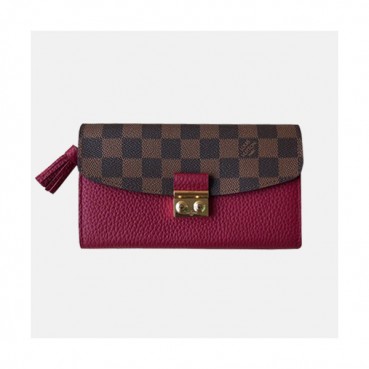 Louis Vuitton 2019 Croisette Compact Wallet N60215 - 루이비통 여성용 크로아제트 컴팩트 월릿 장지갑LOUW0112.Size(20cm).와인+브라운