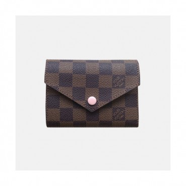 Louis Vuitton 2019 Ladies Damier Victorine Wallet M41938 - 루이비통 다미에 빅토린 월릿 반지갑  LOUW0090.Size(12CM),연핑크핀